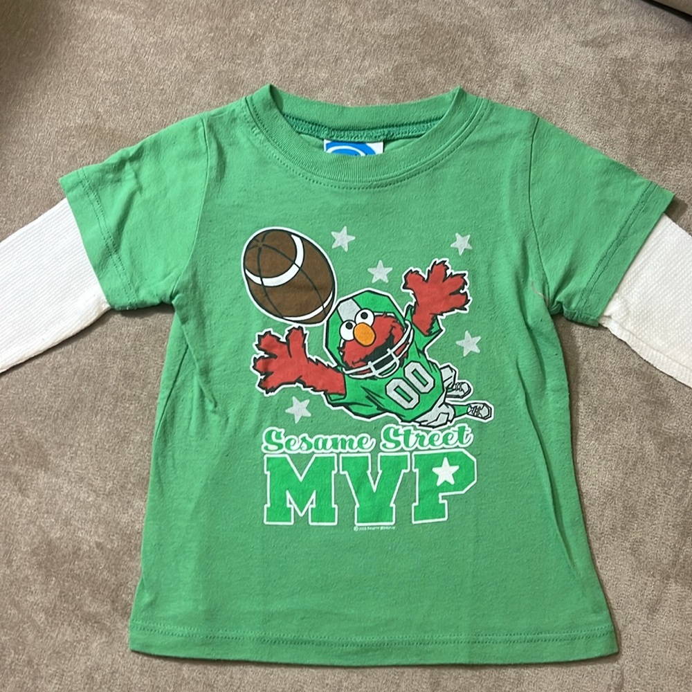 Sesame Street Football Elmo shirt by Coastal Concepts Size 12M - Picture 2 of 5